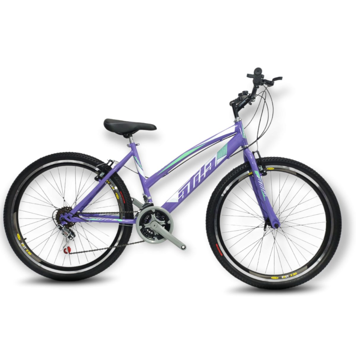 ATILA - Bicicleta Para Mujer 26 Rines en Aluminio 18 Cambios Lila