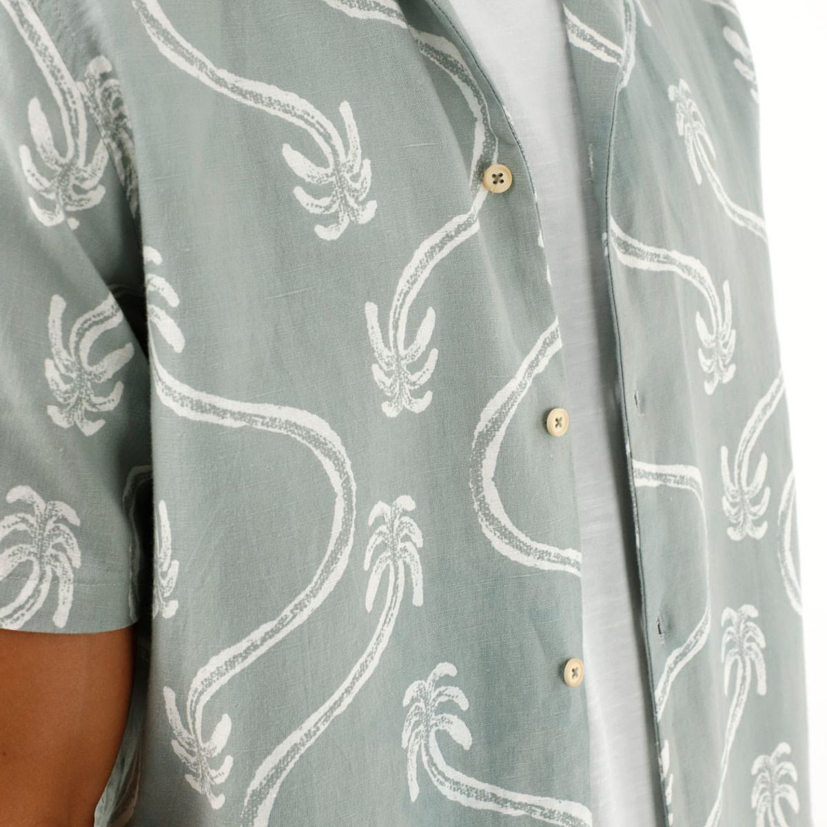 TENNIS - Camisa con estampado de palmeras para hombre