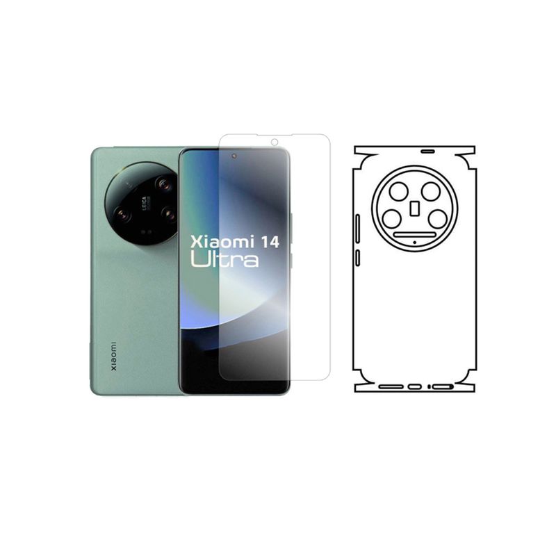 GENERICO - Protector Pantalla Y Trasero Hidrogel Para Xiaomi 14 Ultra