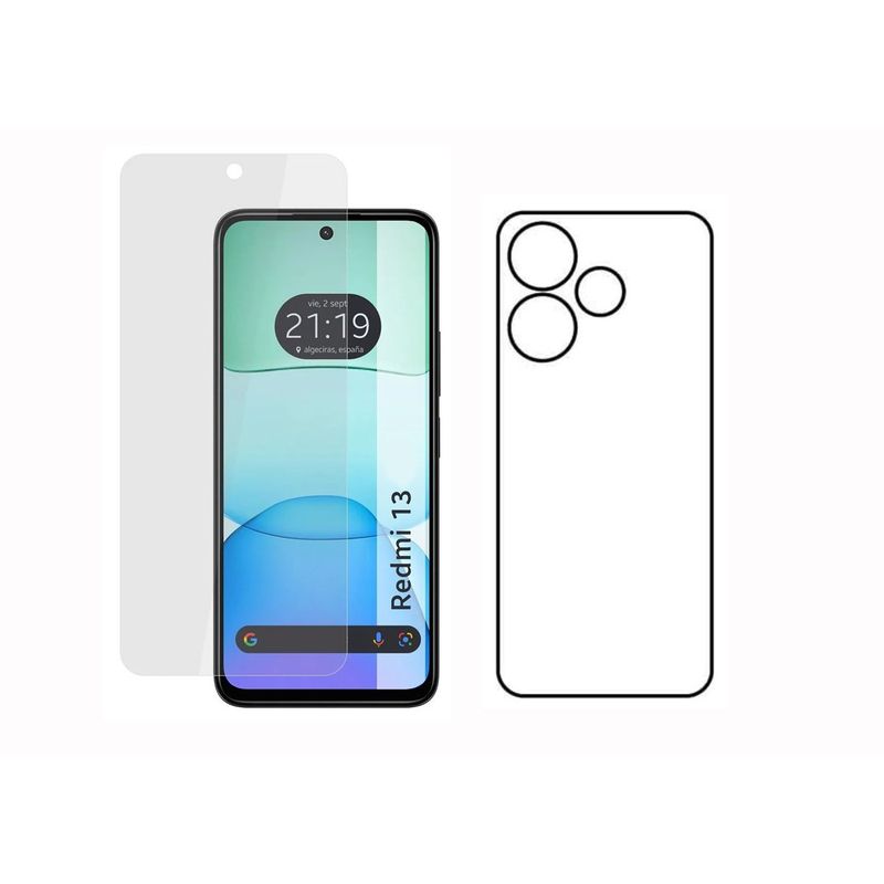 GENERICO - Protector Pantalla Y Trasero Hidrogel Para Xiaomi REDMI 13 4G