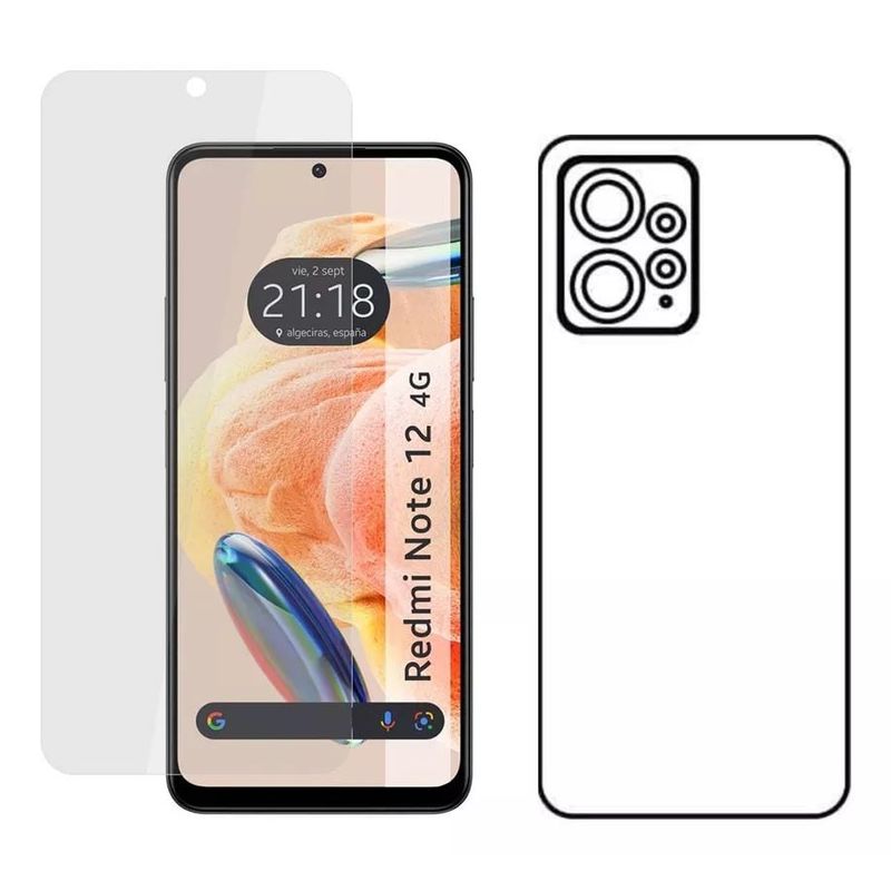 GENERICO - Protector Pantalla Y Trasero Hidrogel Xiaomi REDMI NOTE 12 PRO 4G