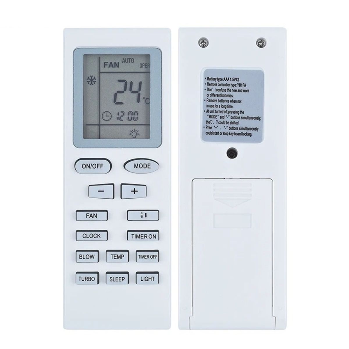 GENERICO - CONTROL REMOTO PARA AIRE ACONDICIONADO OLIMPO HACEB MIRAGE AKT-GR17