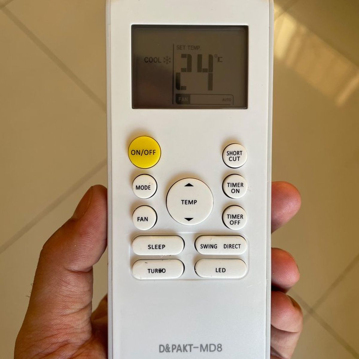 GENERICO - CONTROL REMOTO PARA AIRE ACONDICIONADO AA KALLEY Y RECCO AKT-MD8