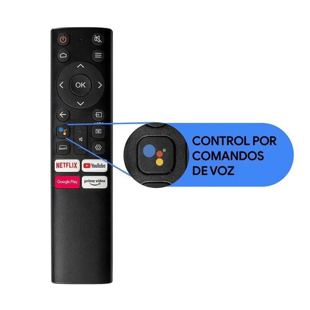 GENERICO - CONTROL REMOTO PARA KALLEY K-ATV SMART TV 1693V  CON COMANDO DE VOZ