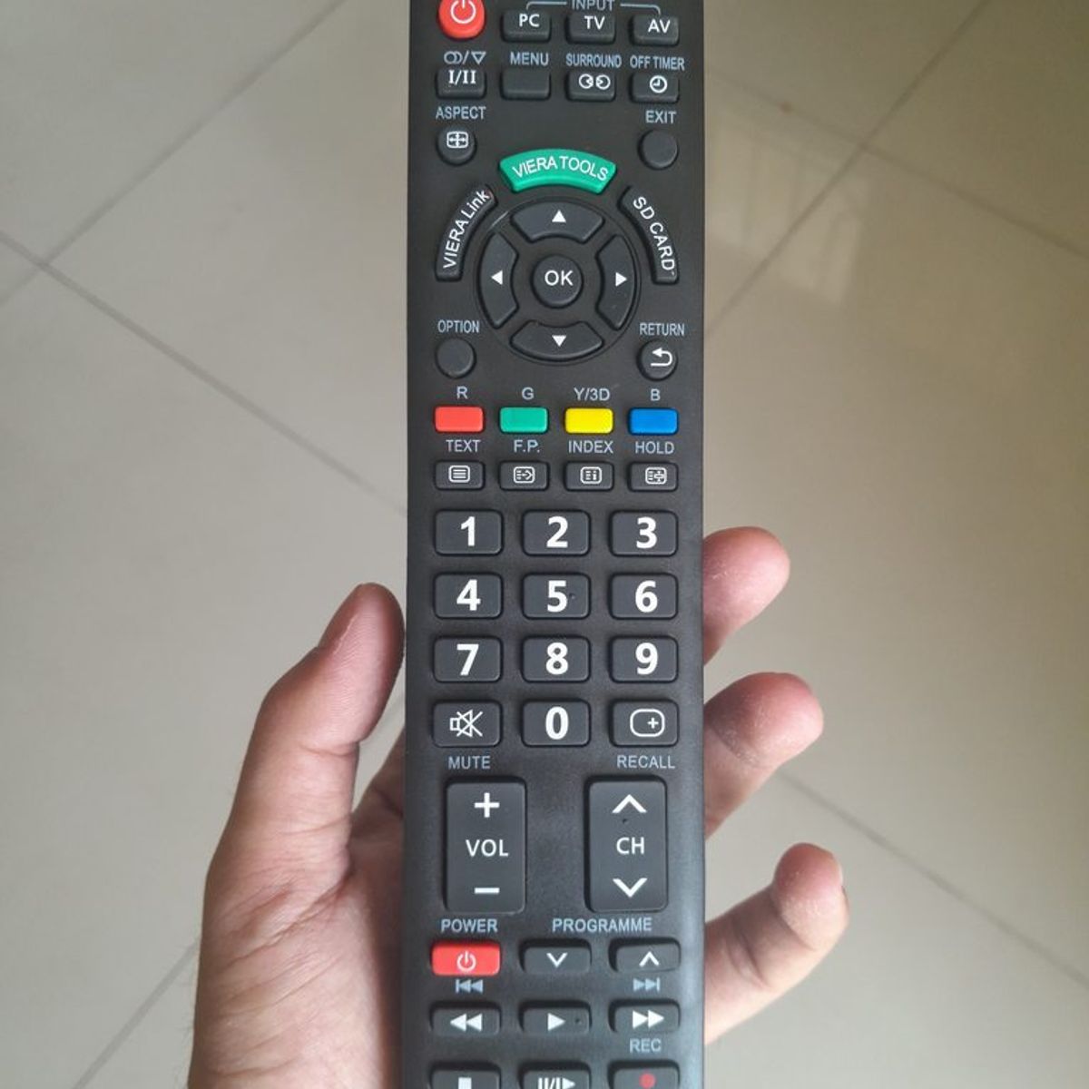 GENERICO - CONTROL REMOTO COMPATIBLE CON PANASONIC VIERA TOOLS RM-D920+ TV