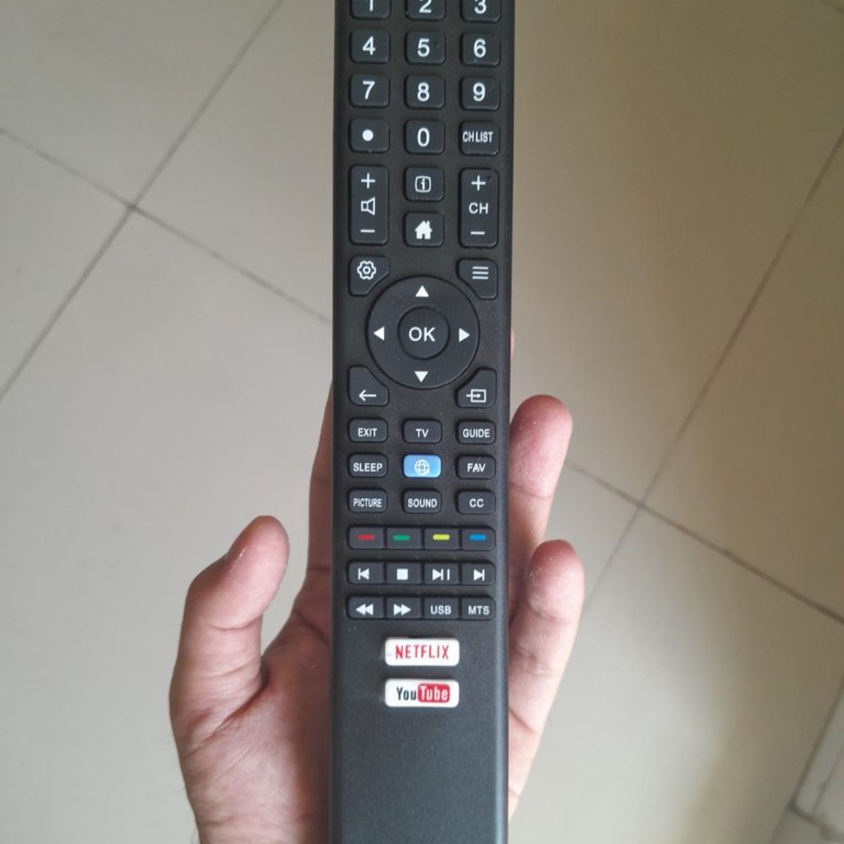 GENERICO - CONTROL REMOTO COMPATIBLE CON KALLEY AD1608 SMART TV 2018 A 2021