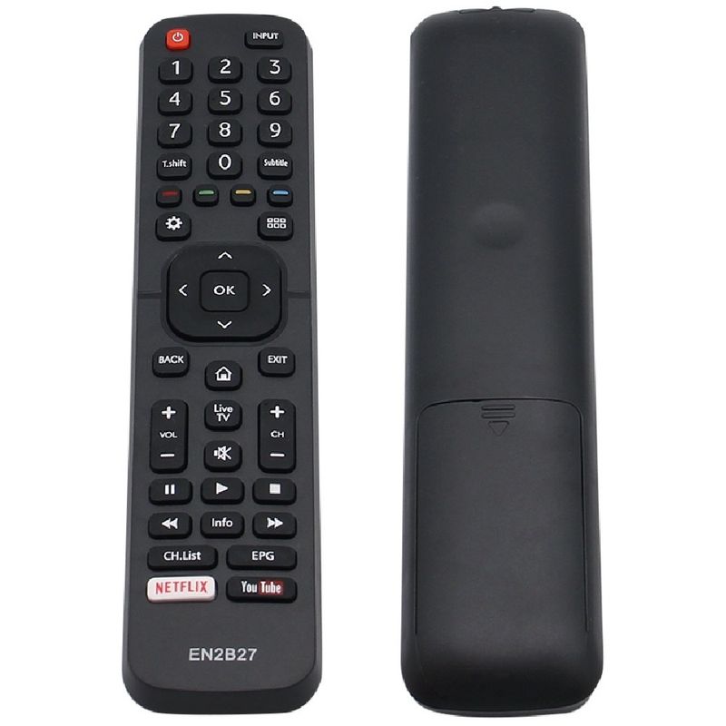 GENERICO - CONTROL REMOTO COMPATIBLE CON HISENSE KALLEY SMART TV EN2B27 REPUESTO