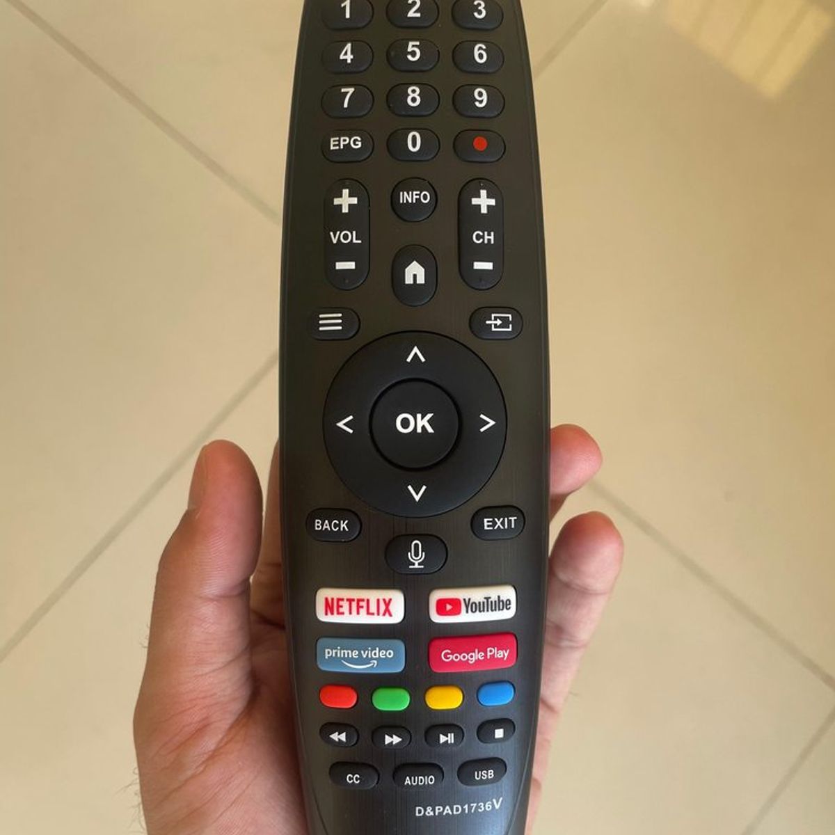 GENERICO - CONTROL REMOTO PARA SMART CAIXUN EXCLUSIVE CON VOZ BLUETOOTH AD1736V