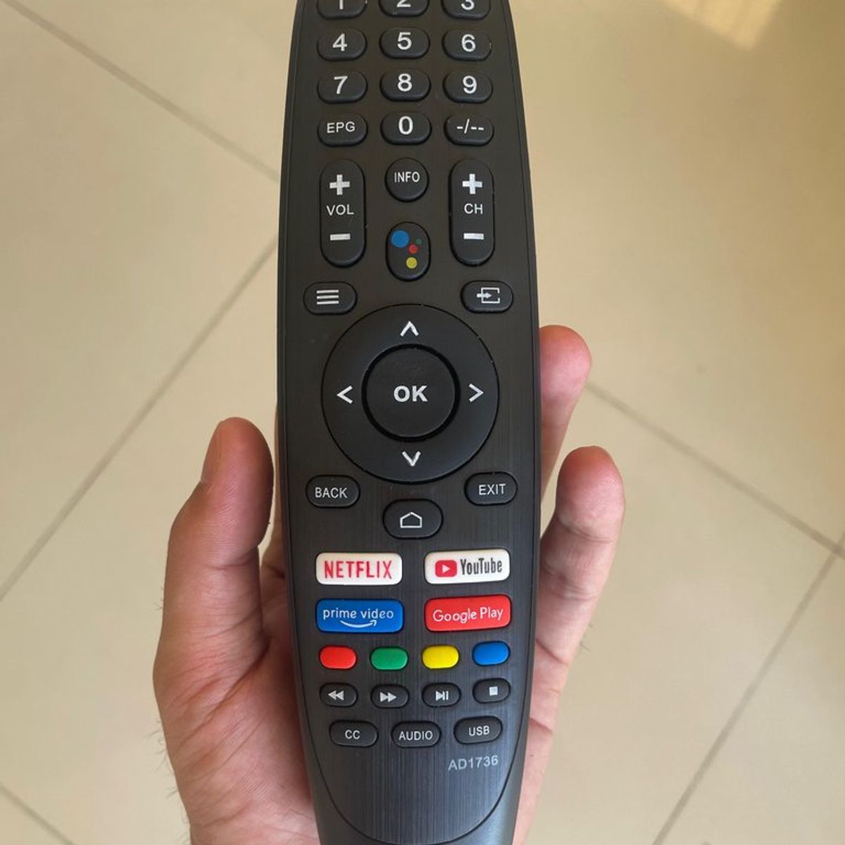 GENERICO - CONTROL REMOTO SMART TV CAIXUN EXCLUSIVE SIN COMANDO DE VOZ AD1736