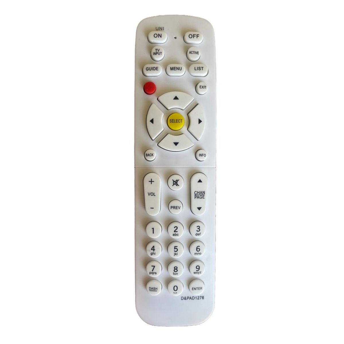 GENERICO - CONTROL REMOTO PARA DECODIFICADOR RECEPTOR DIRECTV MODELO NUEVO AD1276