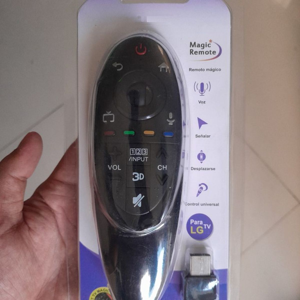 GENERICO - CONTROL PARA LG MAGIC AN-MR500 AN-MR500G CON DE VOZ Y PUNTERO