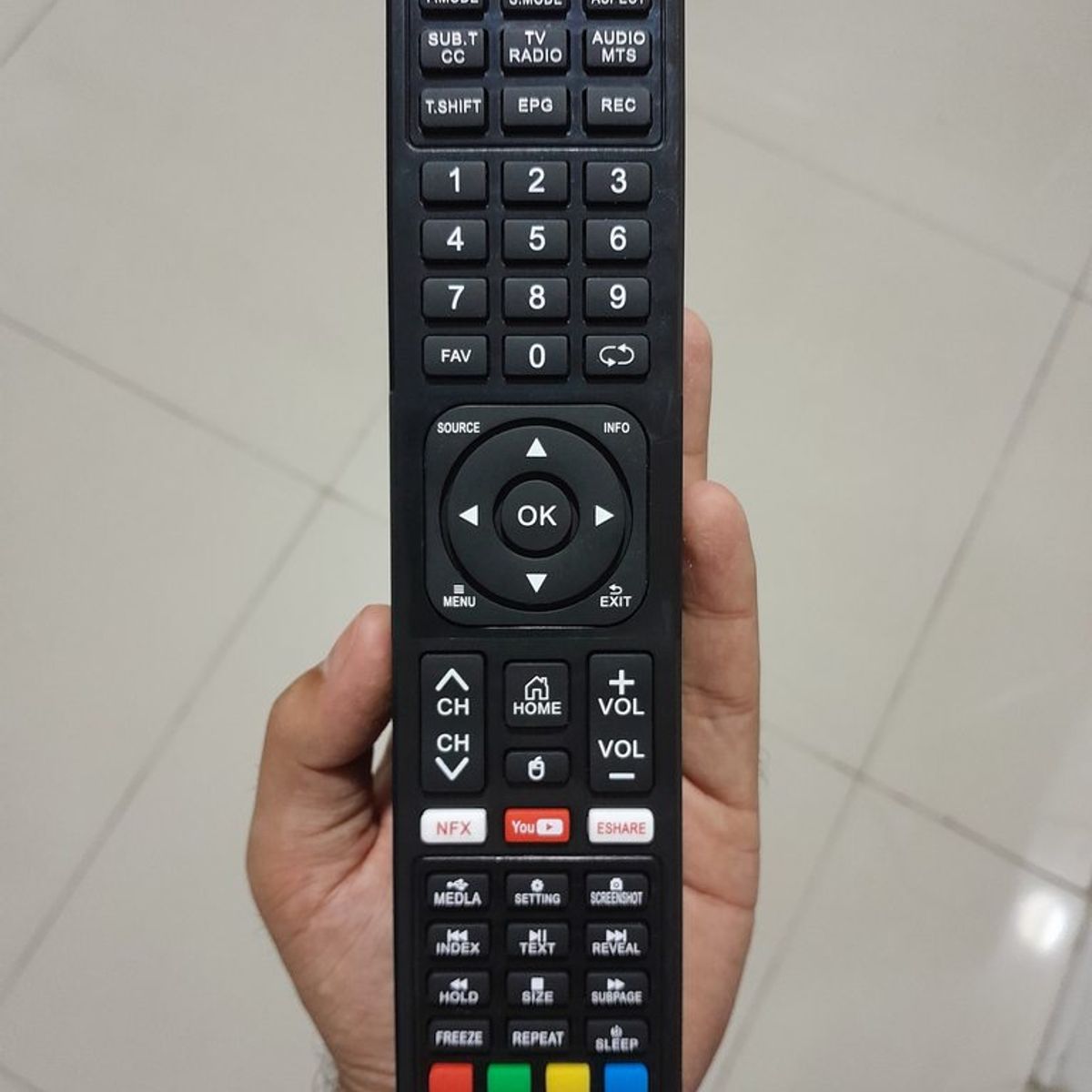 GENERICO - CONTROL REMOTO COMPATIBLE CON SANKEY SMART TV MODELO 2 – AD1545
