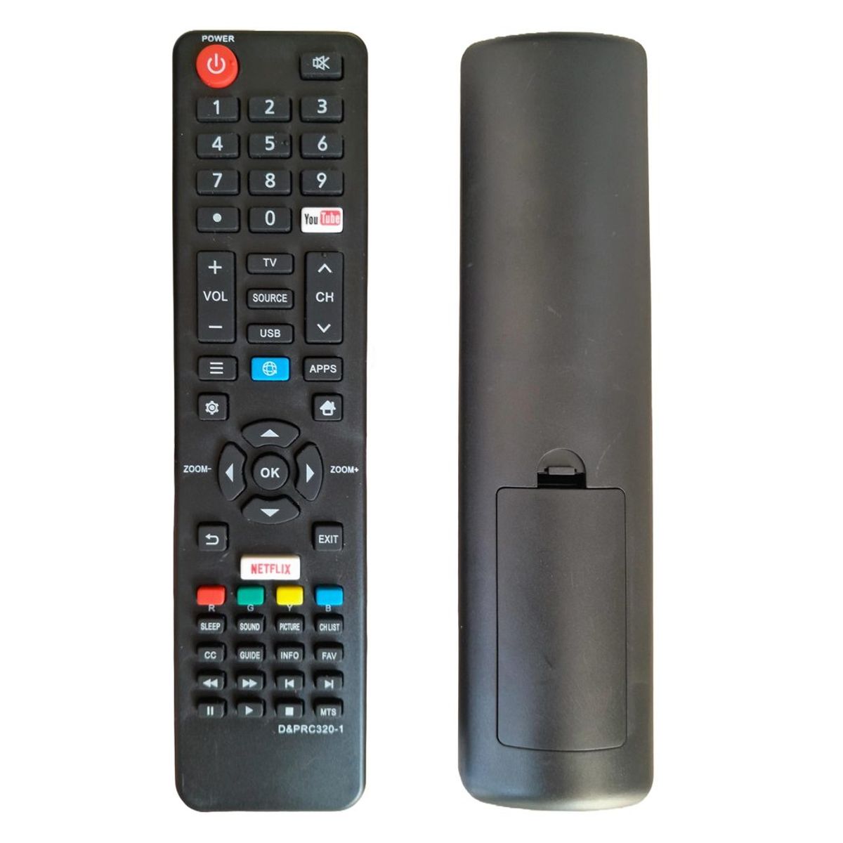 GENERICO - CONTROL REMOTO COMPATIBLE CON SMART TV KALLEY JVC RC320-1  REPUESTO