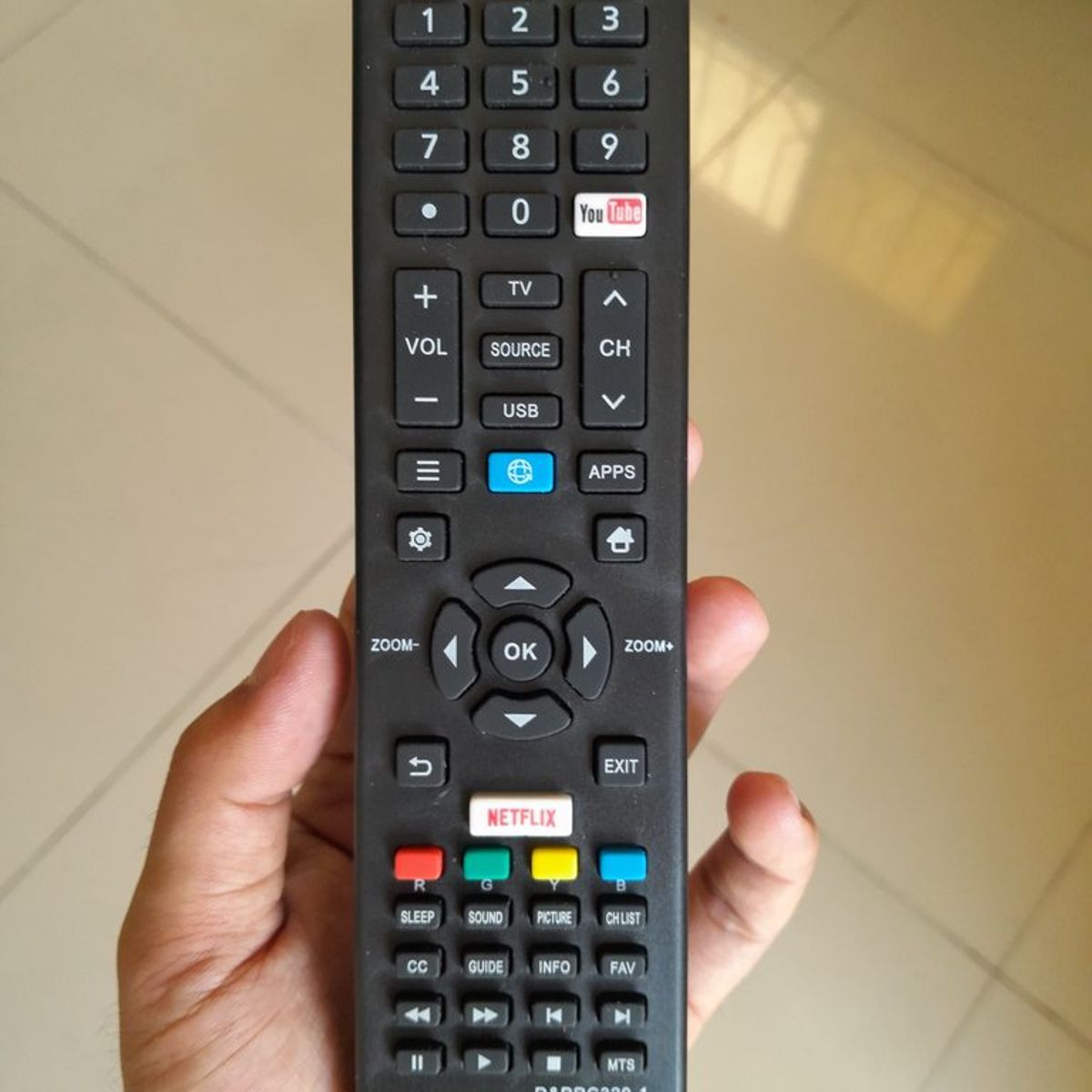 GENERICO - CONTROL REMOTO COMPATIBLE CON SMART TV KALLEY JVC RC320-1  REPUESTO