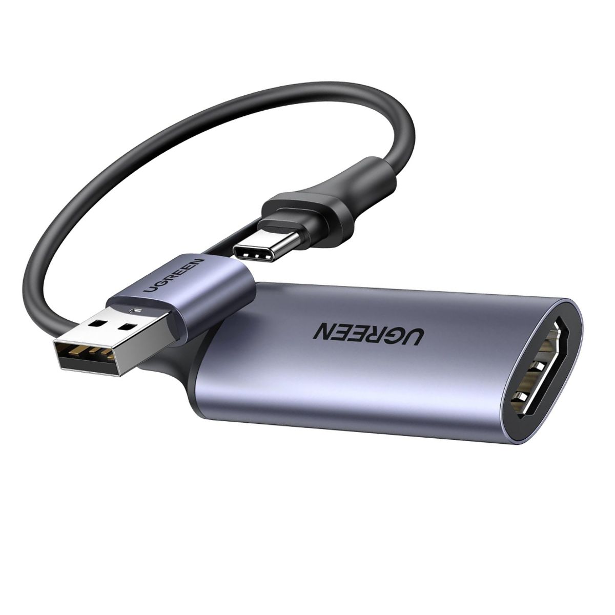 UGREEN - Capturadora de video 4K HDMI a USB-A/USB-C UGREEN 40189