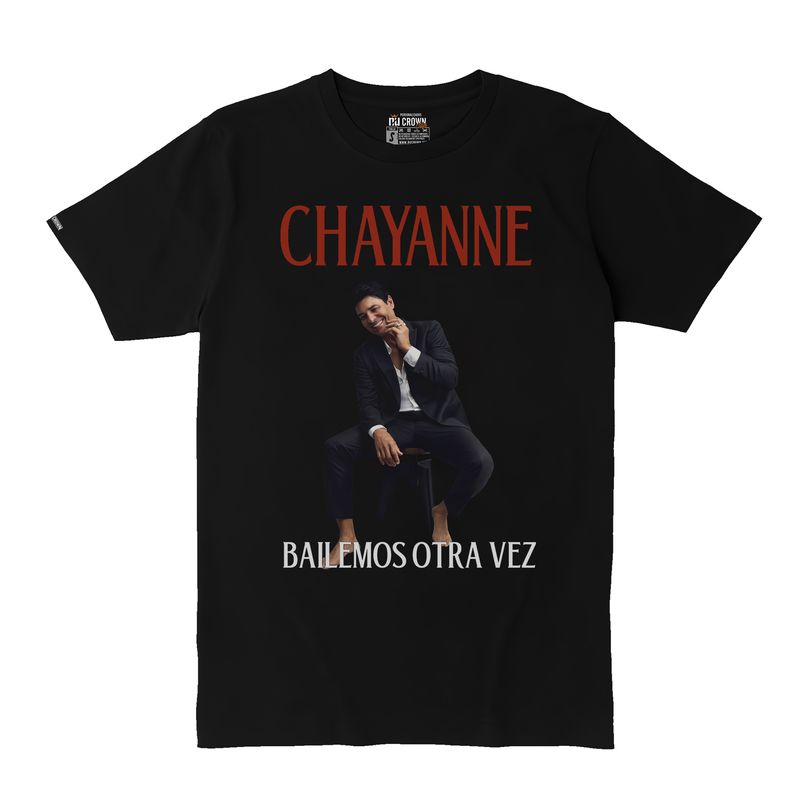 CREACIONES NU CROWN - Camiseta Chayanne Foto Sentado Bailemos Otra Vez Hombre Nu Crown