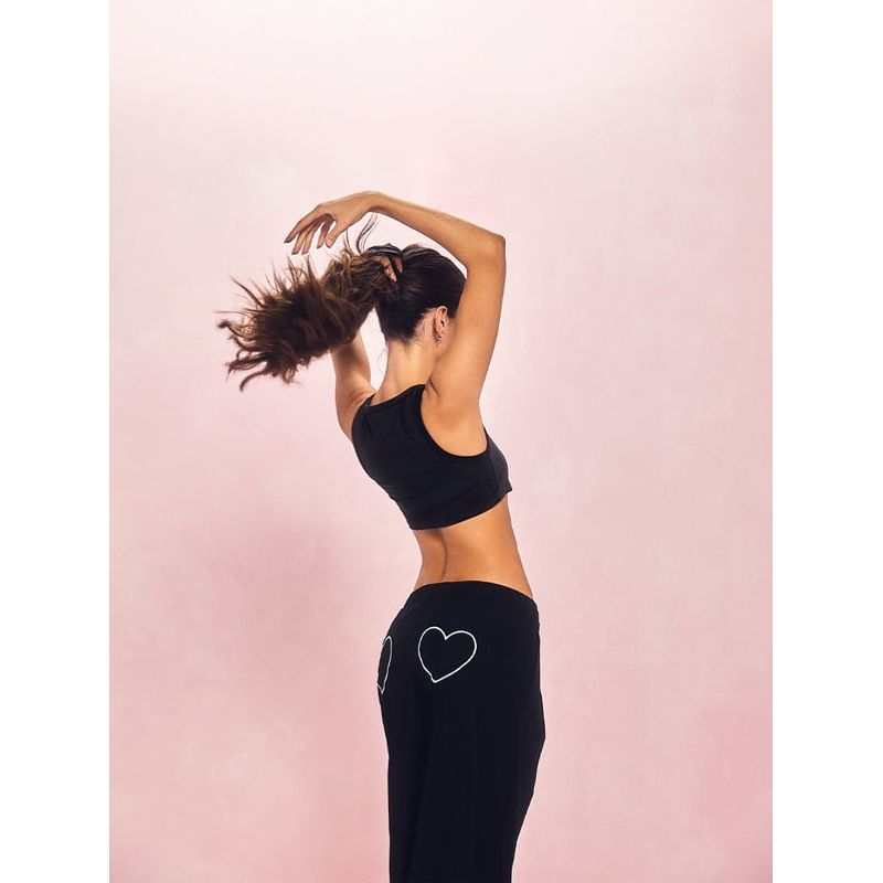 CELEIT - CELĒIT PANTALON CORAZON NEGRO