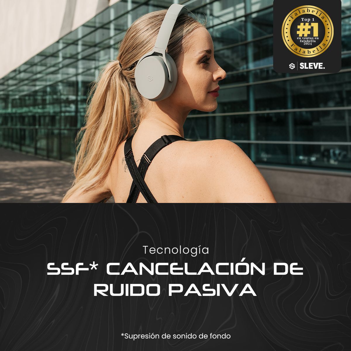 SLEVE - Audifonos Inalambricos Bluetooth Sleve Evo 1Gen Violet Glow