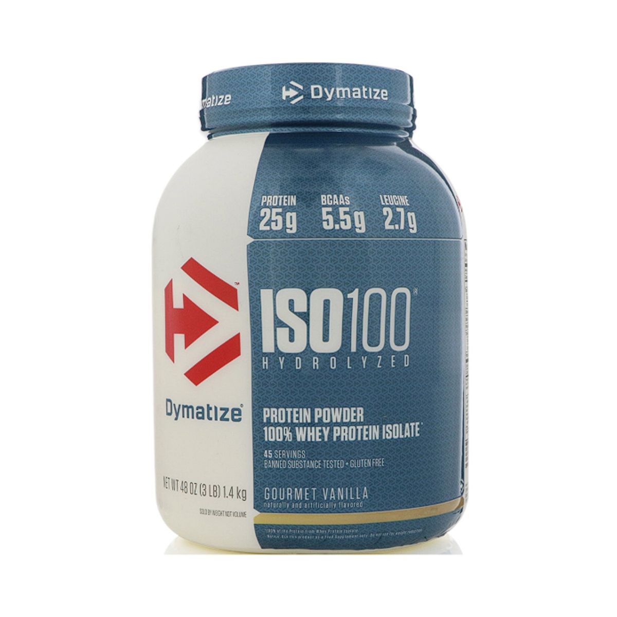 DYMATIZE - ISO100 Dymatize Vainilla 100% Hidrolizada Premium Rápida Absorción 3LB