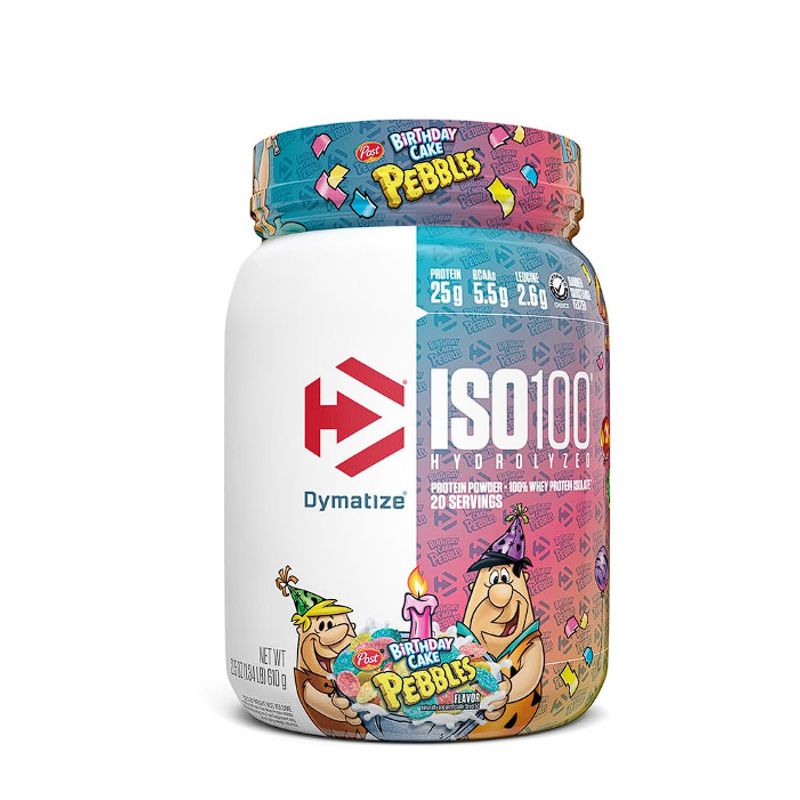 DYMATIZE - ISO100 Dymatize PASTEL DE CUMPLEAÑOS 100% Hidrolizada 610g