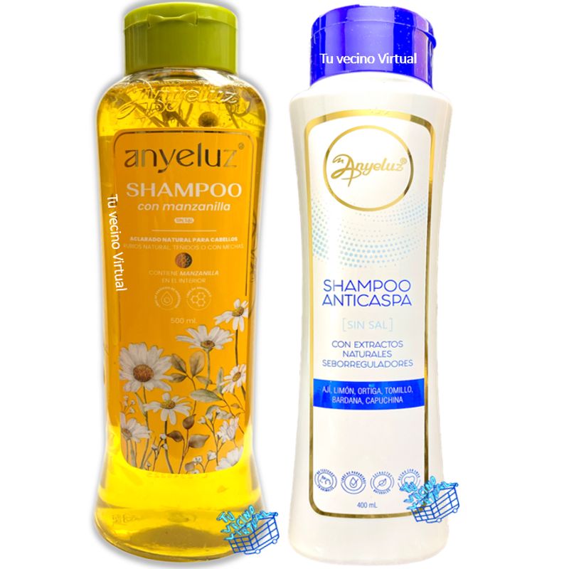 ANYELUZ - Shampoo Anticaspa y manzanilla Anyeluz