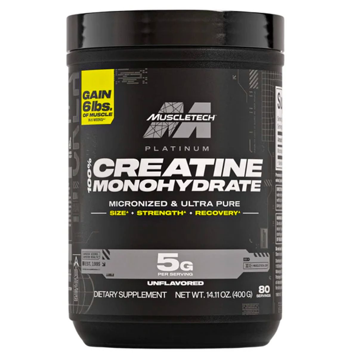 MUSCLETECH - Platinum Creatina Fuerza y Recuperación Extrema 100% Pura ENVIO RAPIDO