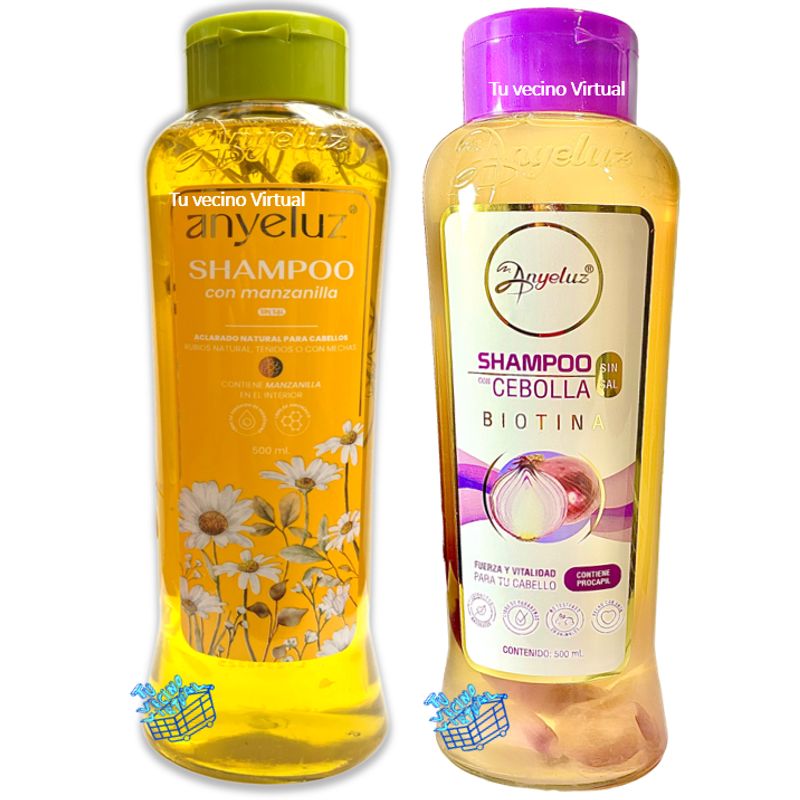 ANYELUZ - Shampoo Cebolla y Manzanilla Anyeluz x2