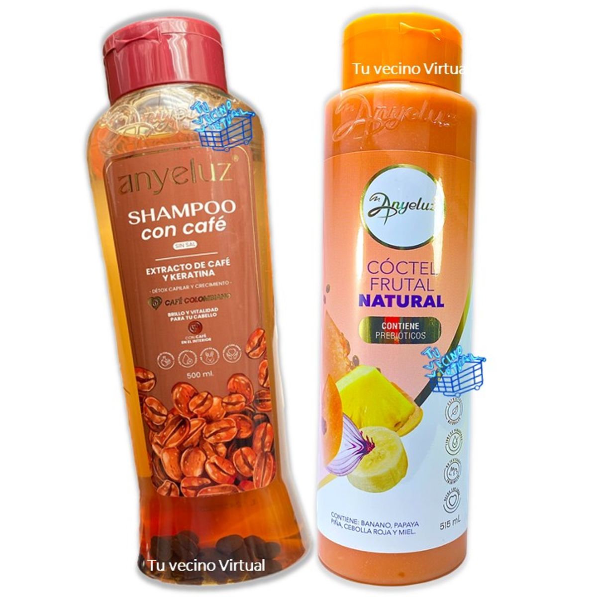ANYELUZ - Shampoo Cafe y Coctel de Frutas Anyeluz