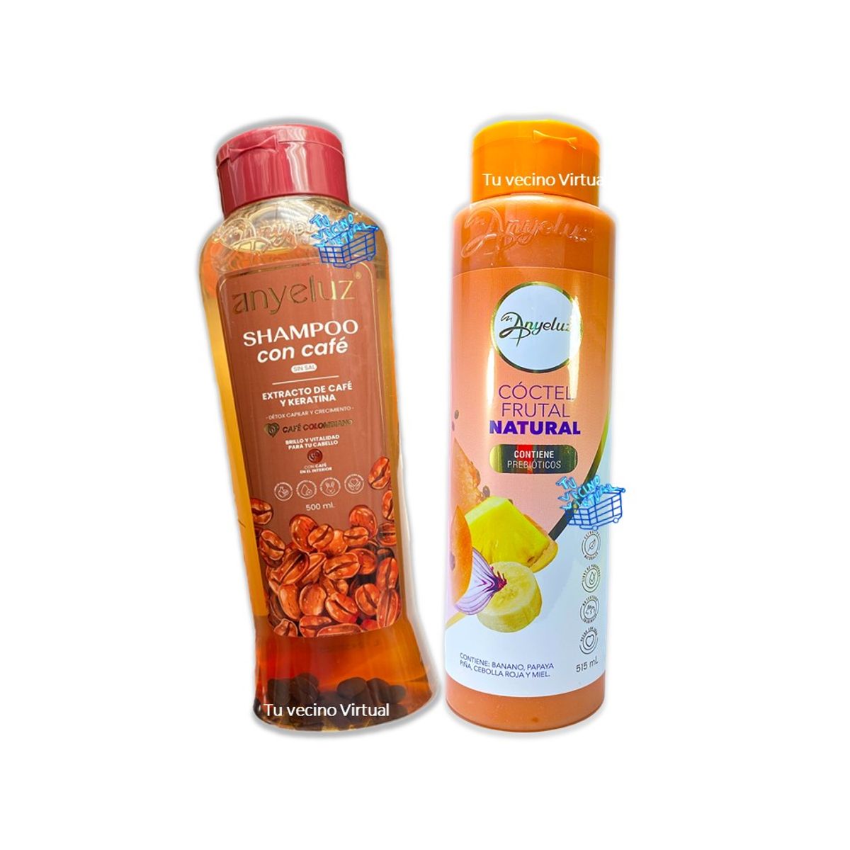 ANYELUZ - Shampoo Cafe y Coctel de Frutas Anyeluz