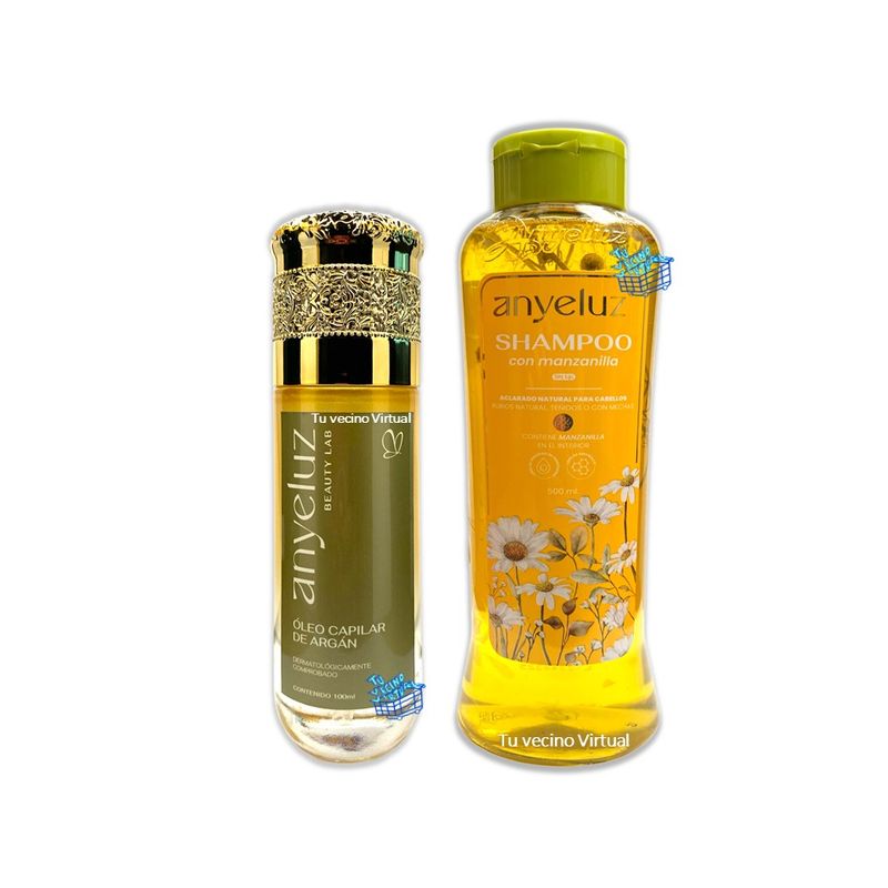 ANYELUZ - Shampoo Manzanilla y Oleo Capilar Anyeluz