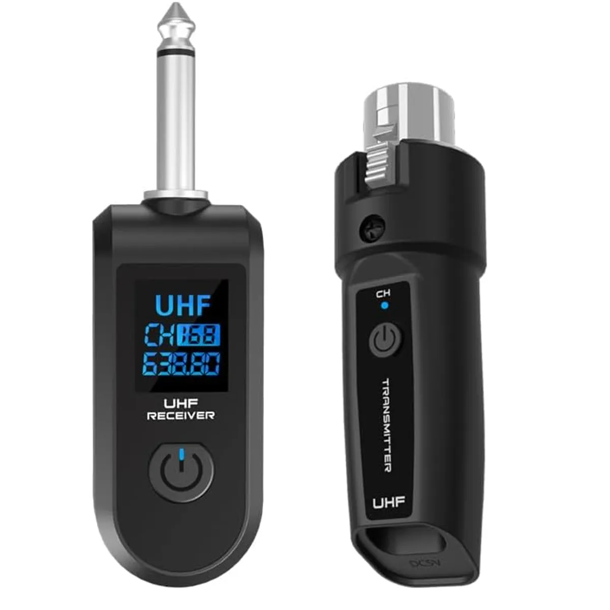 GENERICO - Sistema Inalámbrico para Micrófono Adaptador Transmisor Receptor UHF