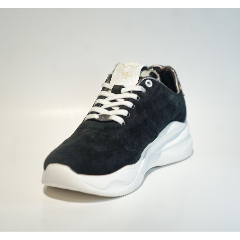 GENERICO - Tenis Cuero Gamuza Negro Rawcacao Dubai