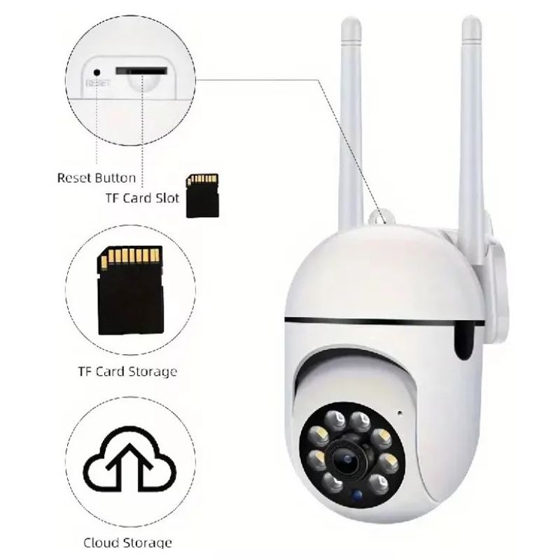 GENERICO - Camaras De Seguridad Wifi Espía Cámara Vigilancia Inalámbric