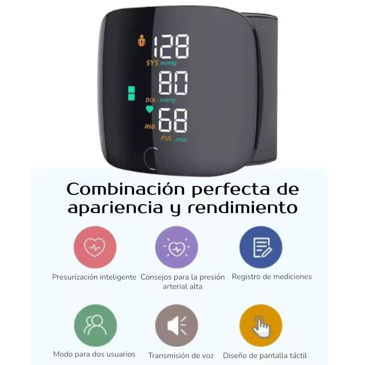 GENERICO - Medidor Presion Arterial Digital Tensiometro Recargable
