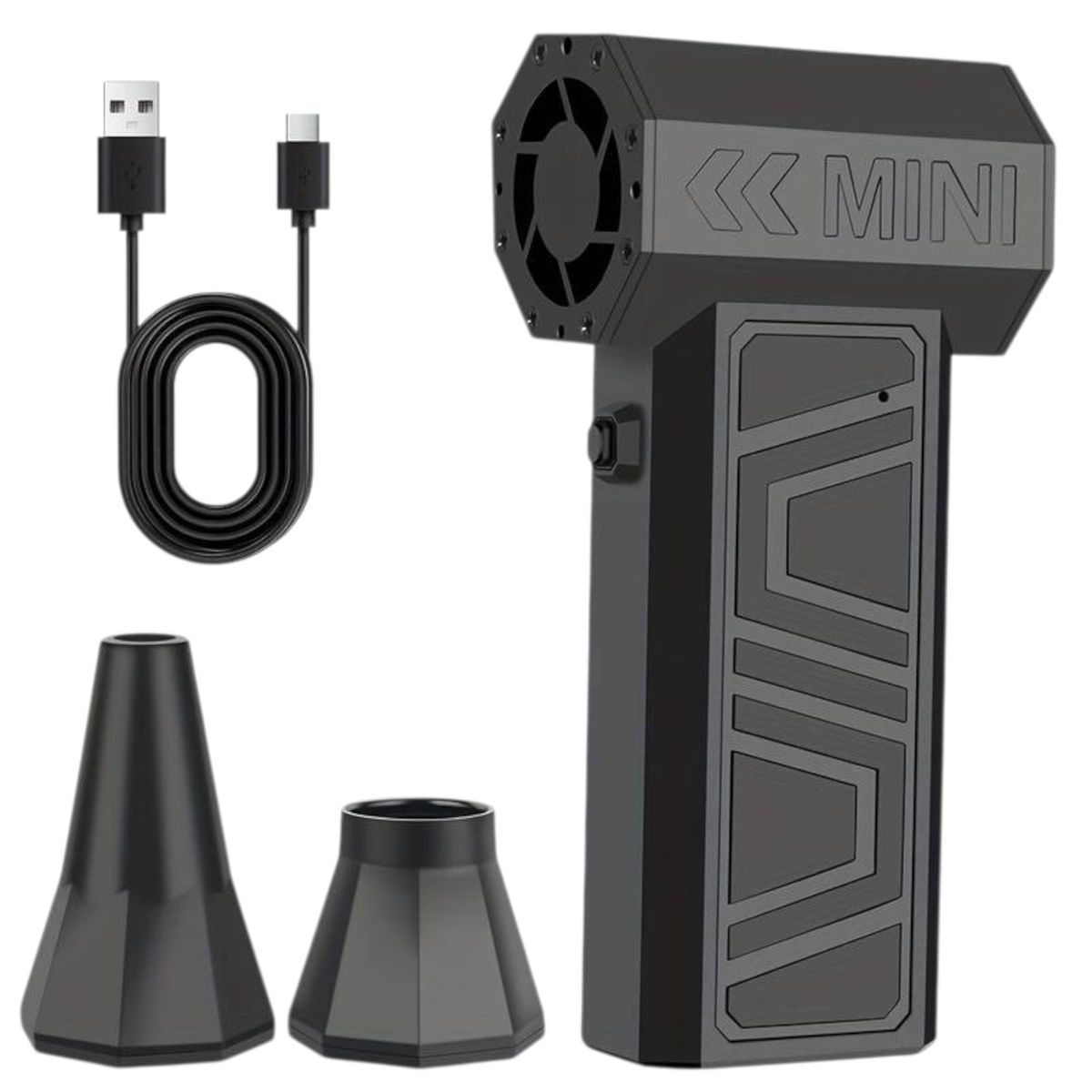 GENERICO - Mini Ventilador Turbo Portatil Recargable Soplador Multiusos