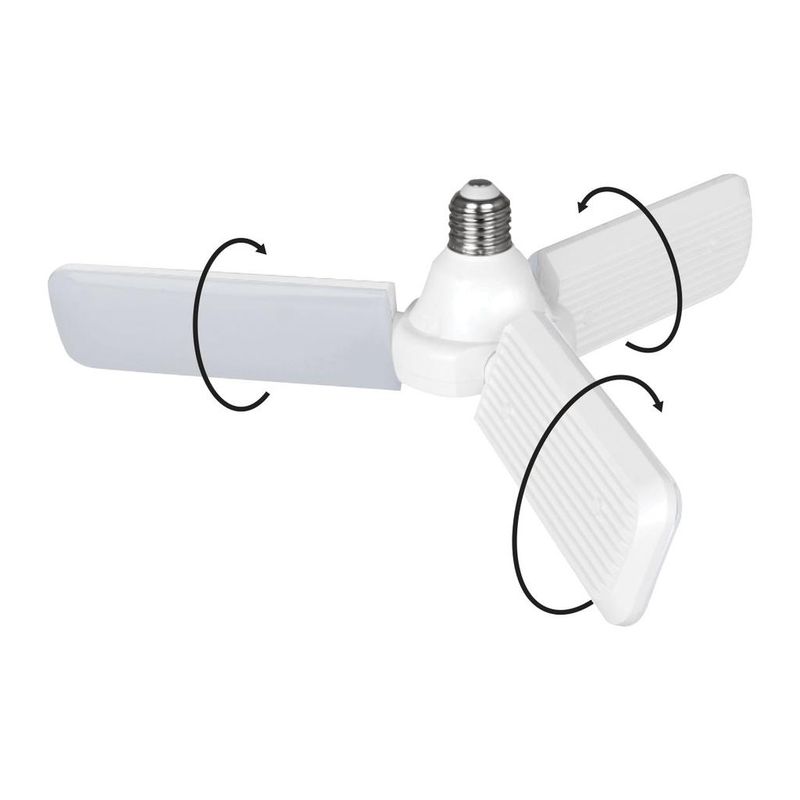 GENERICO - LAMPARAS LUZ LED MULTIDIRECCIONAL X2 UNIDADES FEIT 110V LUZ BLANCA INTERIOR EXTERIOR