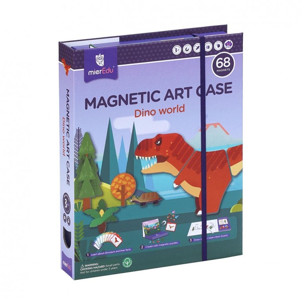 JUGANDO Y EDUCANDO - Juego Didáctico Arte Magnético Dinosaurio Para Niños Niñas