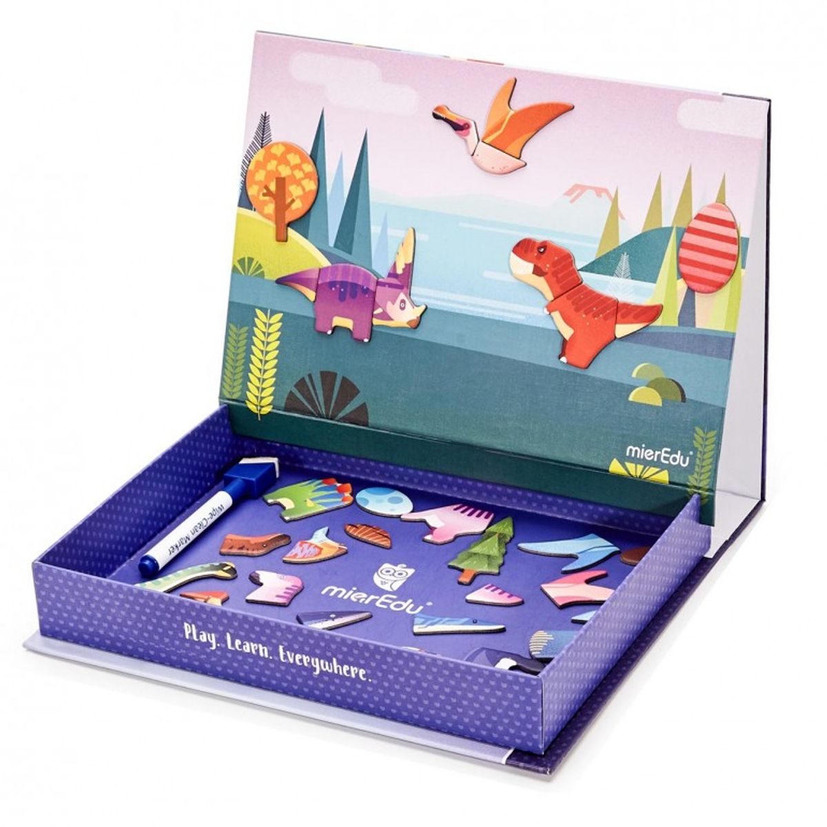 JUGANDO Y EDUCANDO - Juego Didáctico Arte Magnético Dinosaurio Para Niños Niñas