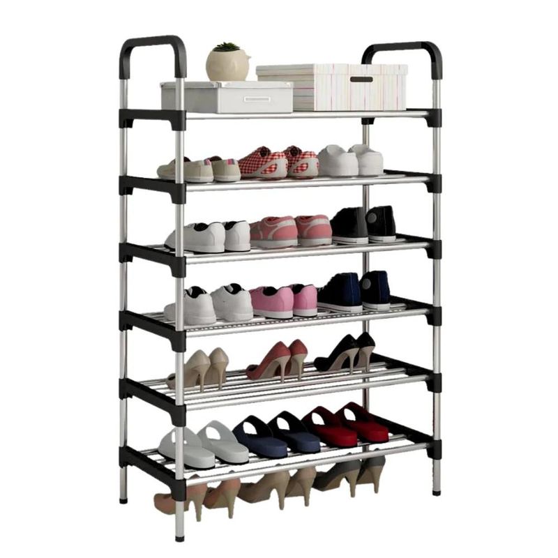 GENERICO - Organizador Metálico 6 Niveles Para 18 Pares De Zapatos