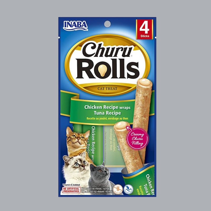 GENERICO - Churu Rolls Snack Atún Pack x4 40gr