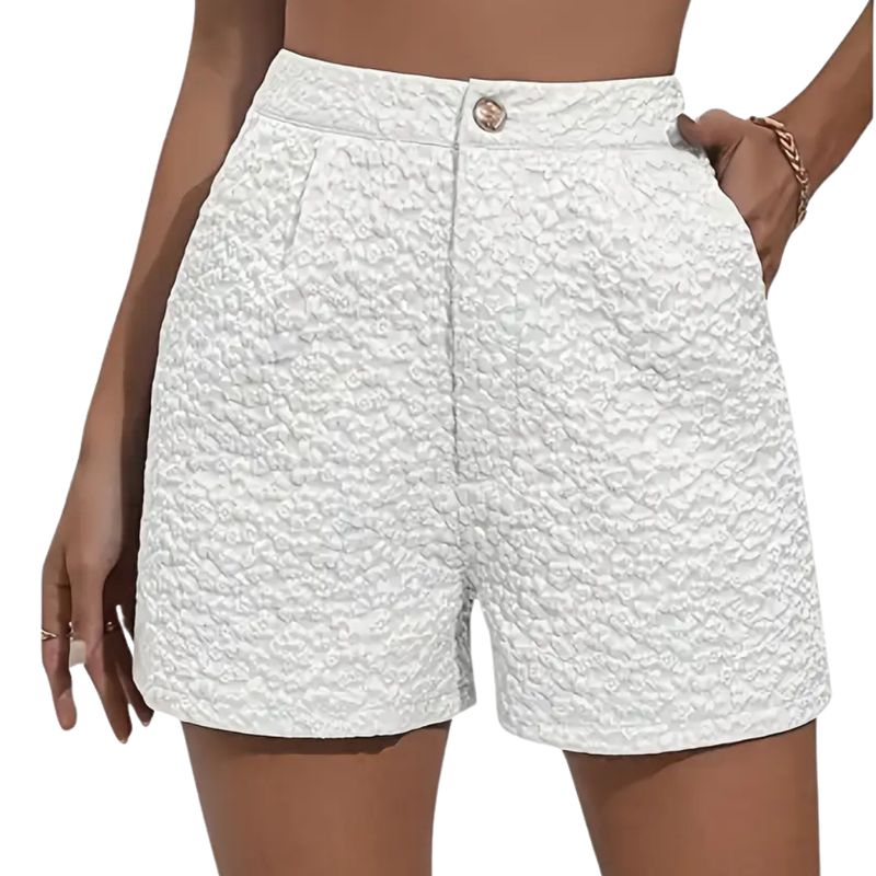 YURELKSHOP - SHORT PANTALÓN DE MUJER CORTO YURELKSHOP WHITE LUXE