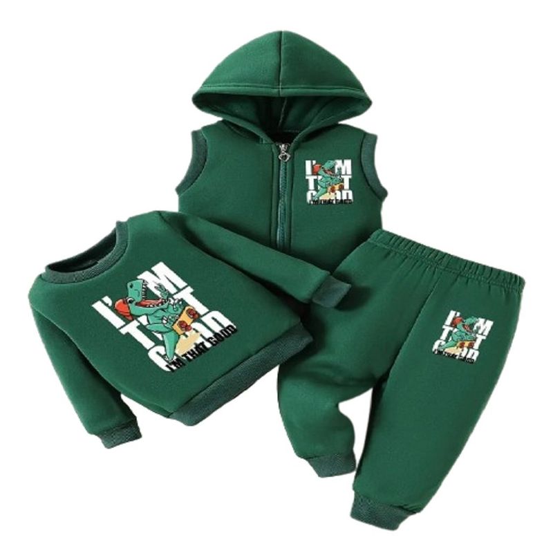 GENERICO - Conjunto Para Niño De 3 Piezas Color Verde