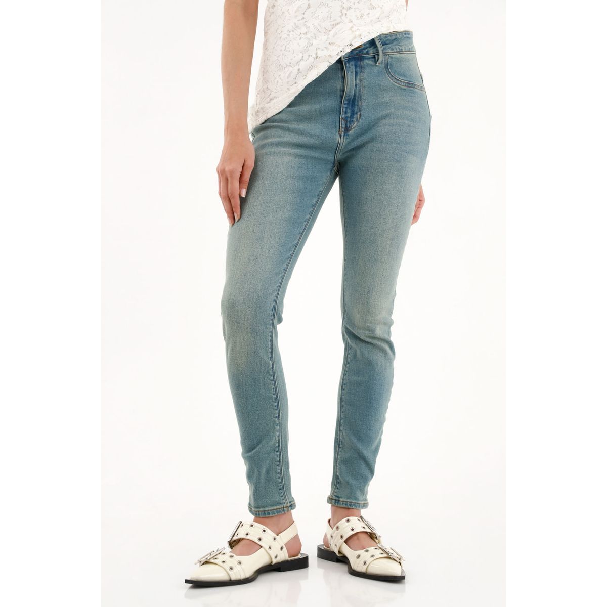 TENNIS - Jean Super Slim azul para mujer