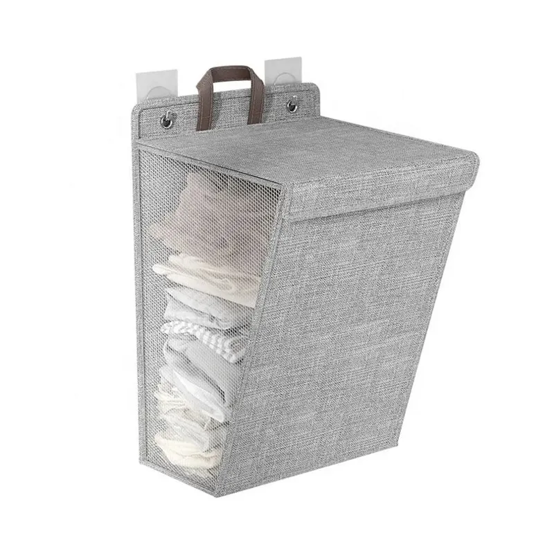 GENERICO - CESTO CESTA CANASTA ROPA SUCIA LAVANDERIA PLEGABLE PARED