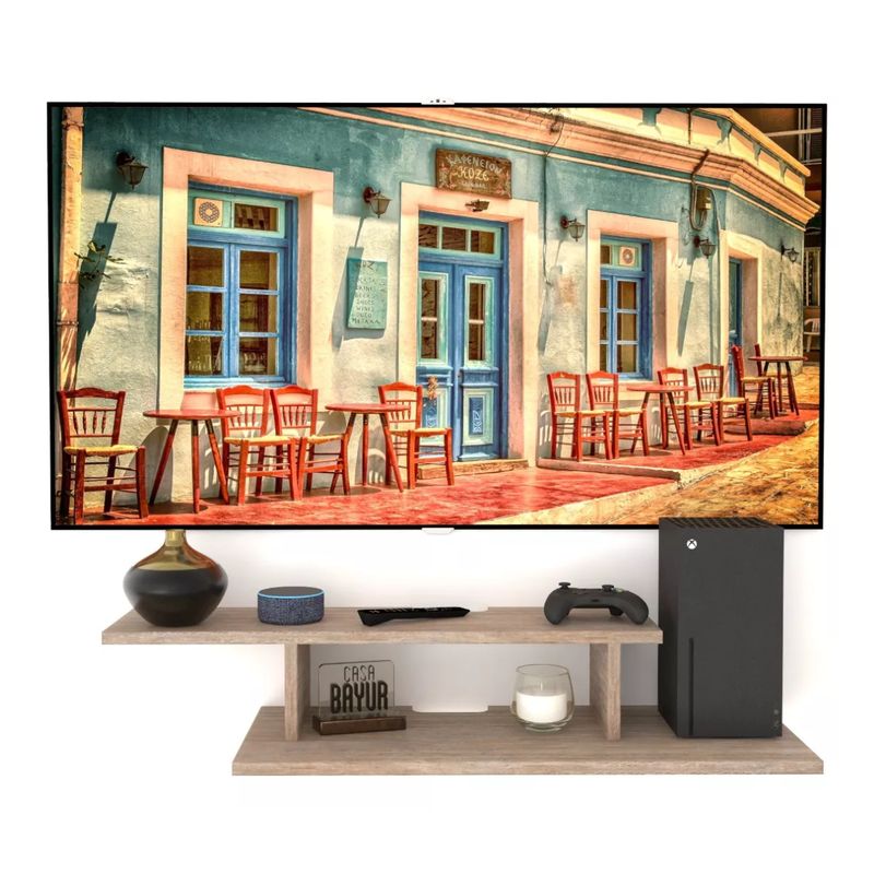 GENERICO - Super Promo  Repisa Mueble Flotante Televisor  Color Capuccino