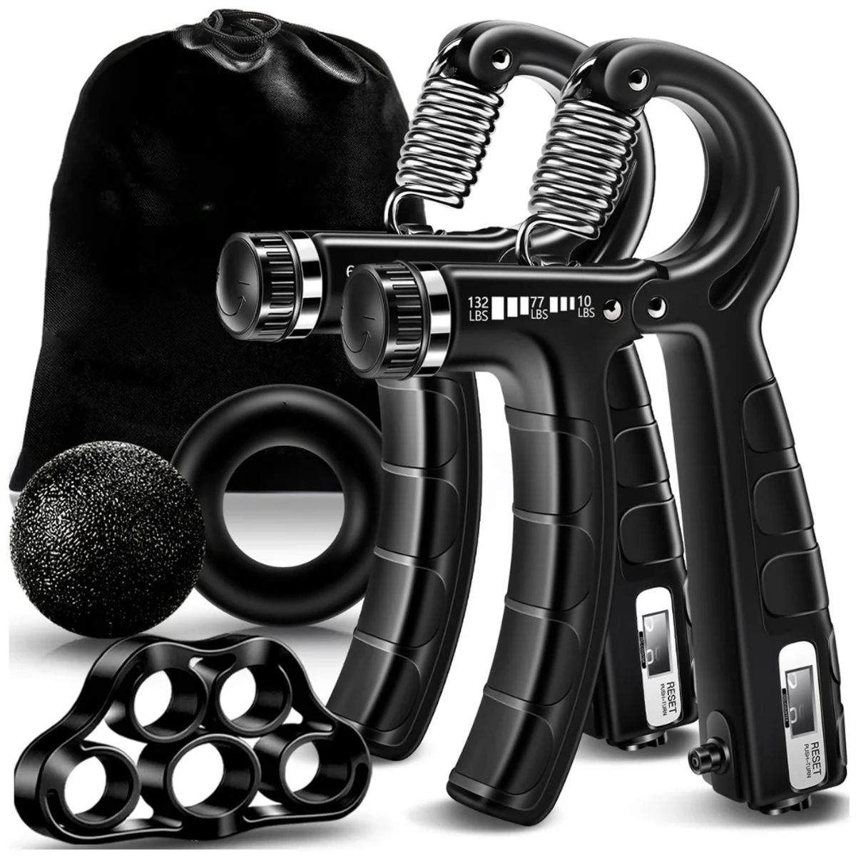 GENERICO - Pinza Ejercitador De Mano Muñeca Antebrazo Graduable X2 Und