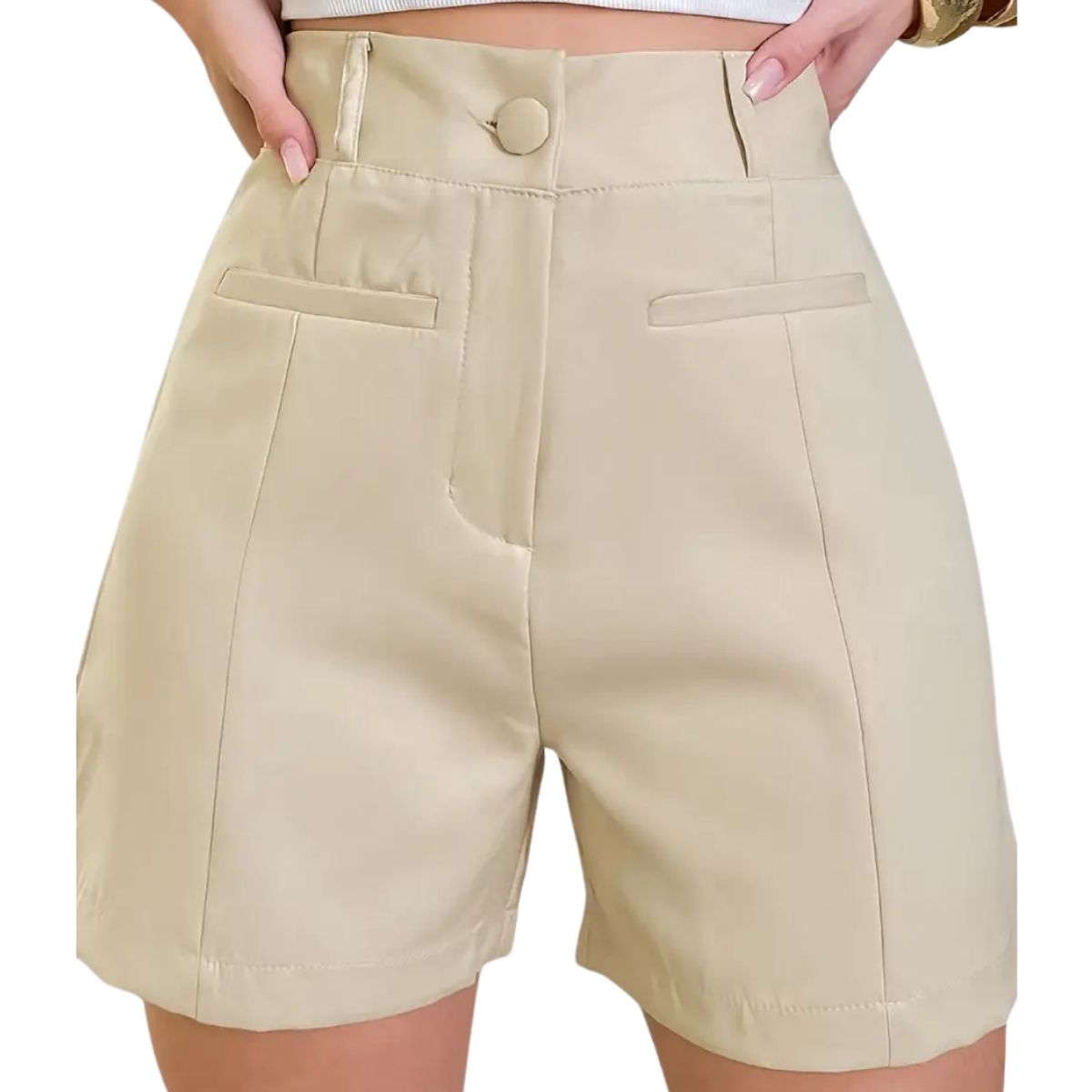 YURELKSHOP - SHORT MUJER PANTALON CORTO ELEGANTE CASUAL