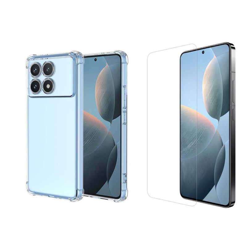GENERICO - Funda Airbag Antichoque + Vidrio Templado Para Xiaomi Poco F6 PRO