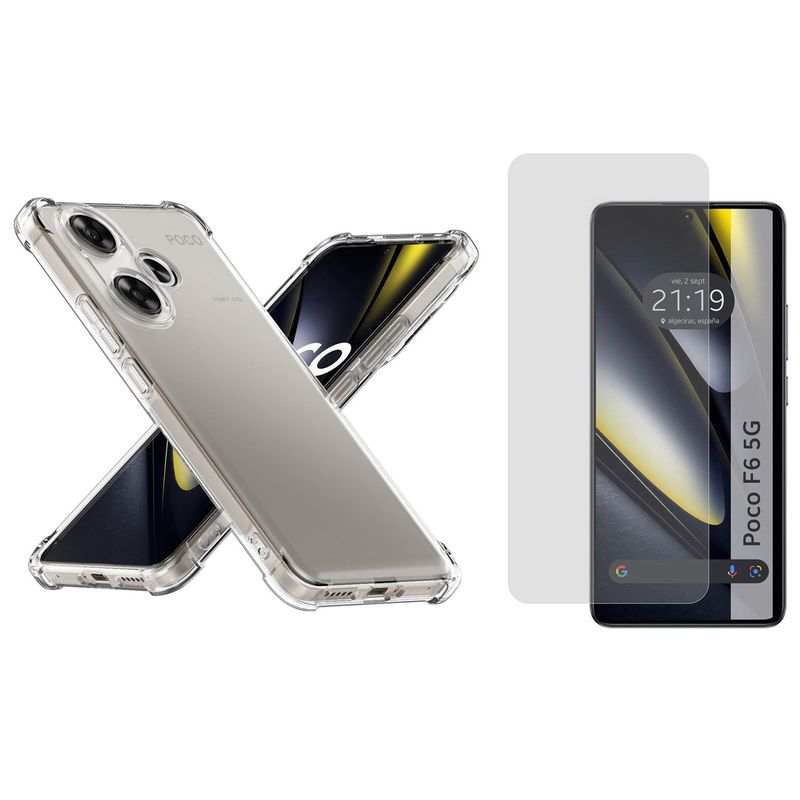 GENERICO - Funda Airbag Antichoque + Vidrio Templado Para Xiaomi Poco F6