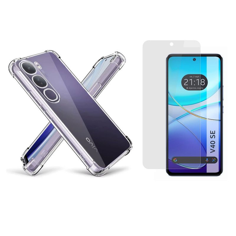 GENERICO - Funda Airbag Antichoque + Hidrogel Para Vivo V40 SE